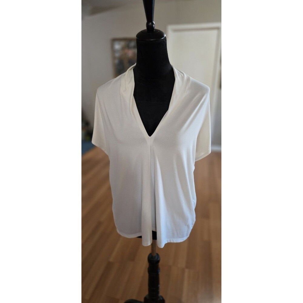 H&M V-neck Large White Blouse